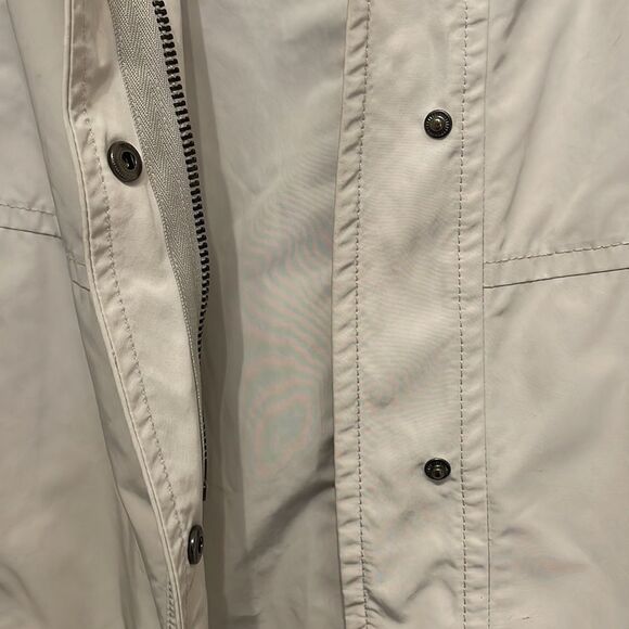 Coach Cream and Green Rain Jacket Slicker - Picture 4 of 7